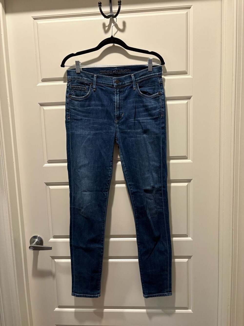 Citizens of Humanity Rocket High Rise Skinny Jeans in Dark Wash